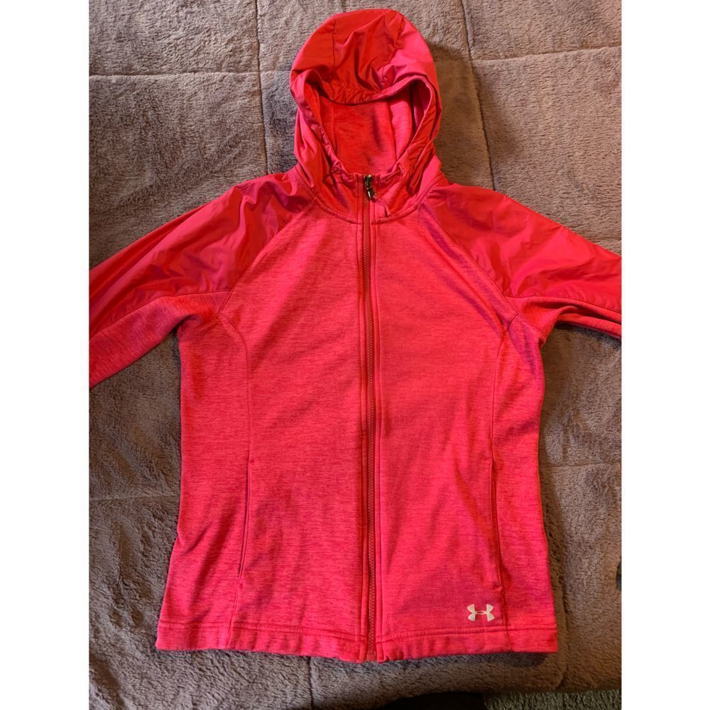 Under Armour Full Zip Jacket Hoodie- bright pink